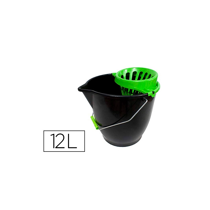 Blanca Cubo de Fregona con Escurridor Circular 13L Azul con Asa Metálica 0 Blanca Cubo de Fregona con Escurridor Circular 13L Azul con Asa Metálica 0