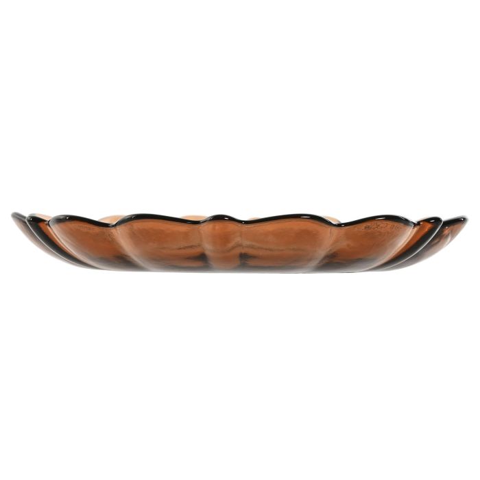 Plato Basicos DKD Home Decor Marron 20.5 x 2.5 x 20.5 cm (4 Unidades) 3