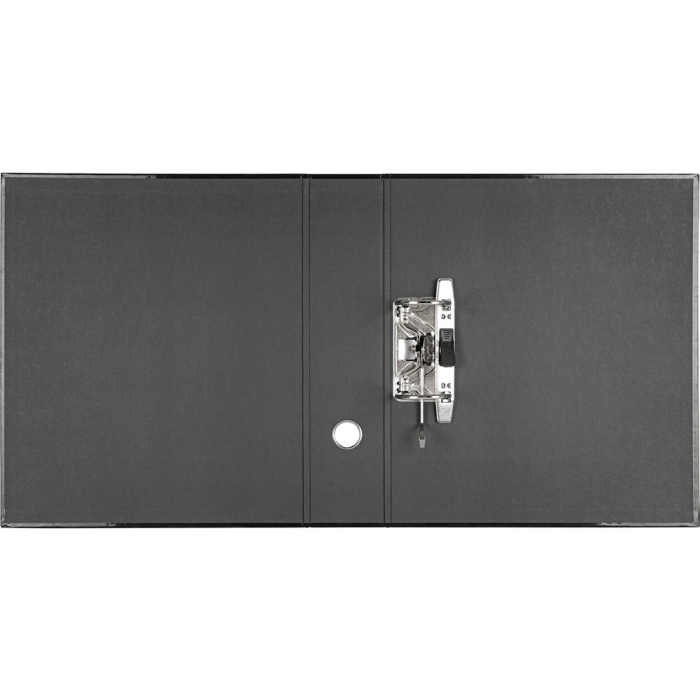 Liderpapel Archivador A4 Color System Forrado Negro Lomo 80mm Compresor Metálico con Ollao 2