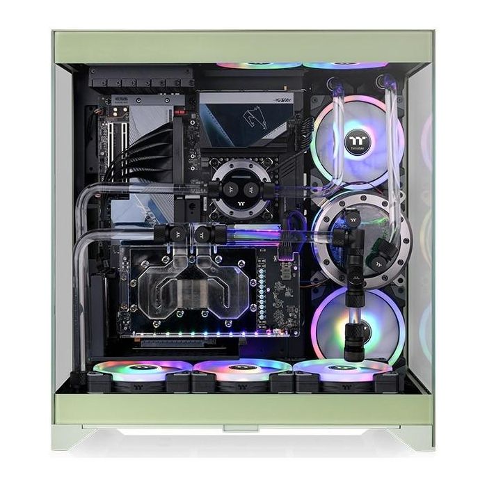 Thermaltake CTE E550 TG Caja PC Midi Tower Verde con Soporte para Ventiladores de 120/140mm y Discos 3.5/2.5 pulgadas 1 Thermaltake CTE E550 TG Caja PC Midi Tower Verde con Soporte para Ventiladores de 120/140mm y Discos 3.5/2.5 pulgadas 1