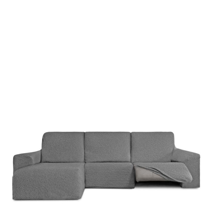 Funda para chaise longue de brazo corto izquierdo Eysa ROC Gris claro 120 x 120 x 360 cm 1