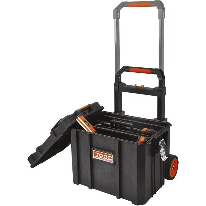 Tood TOO8019053050889 Maletín/bandeja para herramientas Impermeable con Ruedas y Asa 56x37x41 cm 0 Tood TOO8019053050889 Maletín/bandeja para herramientas Impermeable con Ruedas y Asa 56x37x41 cm 0