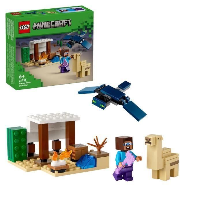 LEGO 21251 Minecraft La Expedición de Steve al Desierto Set de Construcción con Casa, Fantasma y Camello Bebé LEGO 21251 Minecraft La Expedición de Steve al Desierto Set de Construcción con Casa, Fantasma y Camello Bebé