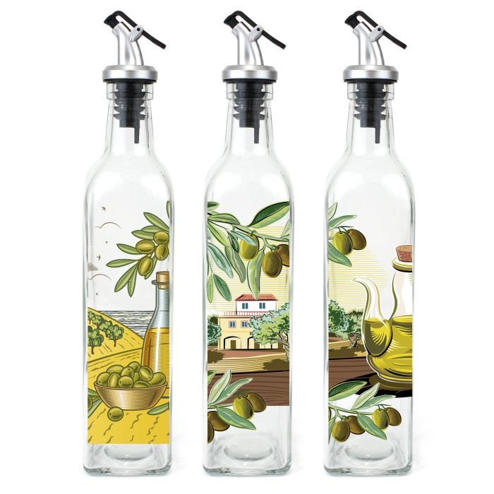 Anna Aceitera de Vidrio 250 ml con Tapon ABS, 4.8 cm x 24.5 cm x 4.8 cm (12 Unidades) 3 Anna Aceitera de Vidrio 250 ml con Tapon ABS, 4.8 cm x 24.5 cm x 4.8 cm (12 Unidades) 3