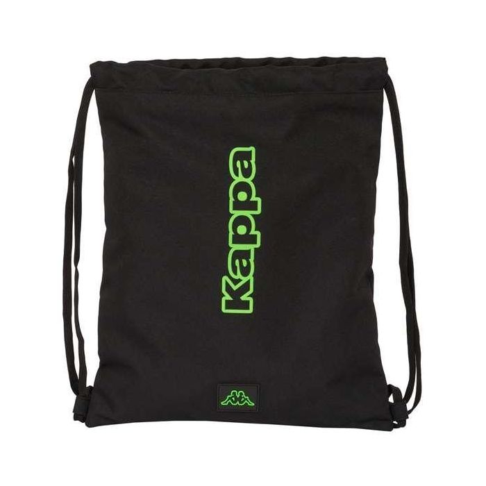 Bolsa Mochila con Cuerdas Kappa Black Negro 35 x 40 x 1 cm 0 Bolsa Mochila con Cuerdas Kappa Black Negro 35 x 40 x 1 cm 0