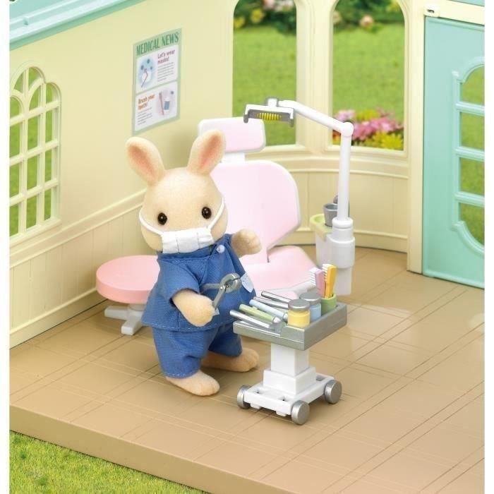 Sylvanian Families 5095 Set de Juego Dentista: Figura Conejo Papá, Sillón Dental, Unidad, Mesa y 14 Accesorios para Niños +3 años 1 Sylvanian Families 5095 Set de Juego Dentista: Figura Conejo Papá, Sillón Dental, Unidad, Mesa y 14 Accesorios para Niños +3 años 1