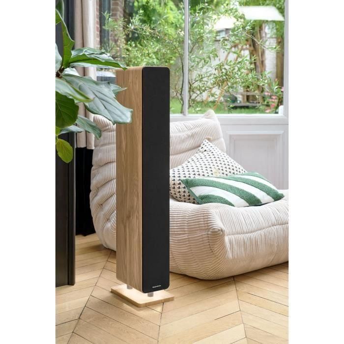 Torre de sonido Bluetooth - THOMSON - Madera/Negro - 120W, Óptico, USB, Ecualizador, TWS, Control remoto, Fuente de alimentación. 230 V 3