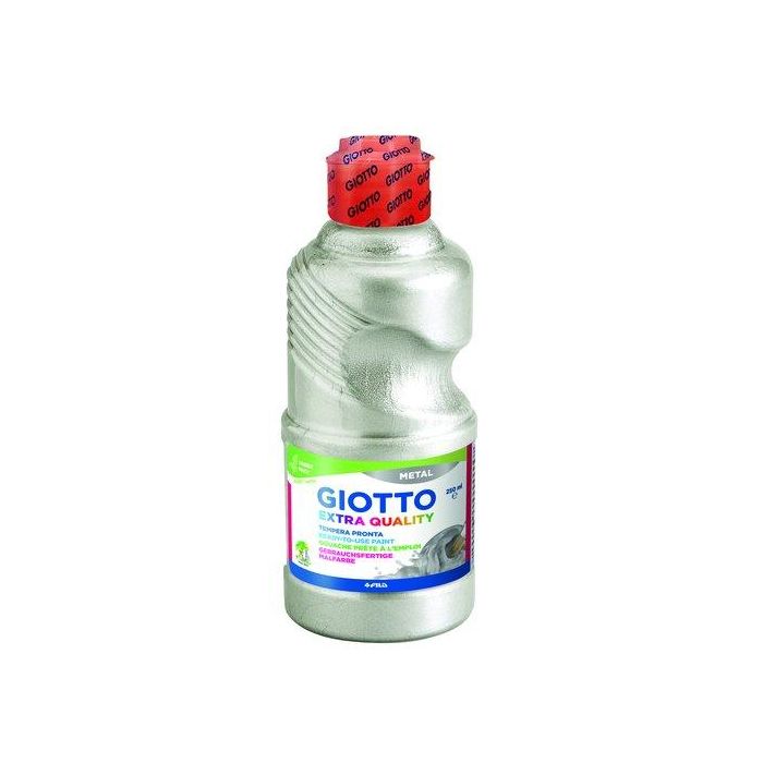 Tempera Giotto Liquida Metal 250 Ml (Botella) Plata