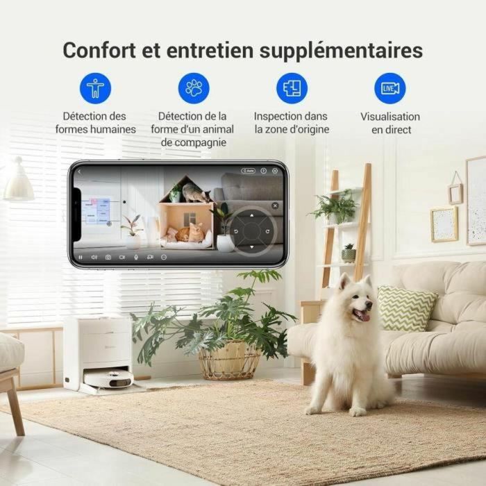 Ezviz Aspiradora Robot RS2 con Base - Lavado, Secado, Limpieza y Recarga Automáticos - 4000 Pa 18