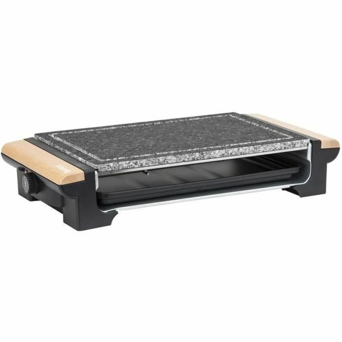 H.Koenig RP320 - Parrilla 2 en 1 con Función de Piedra para Hornear y Placa de Grill, 37x23 cm, 1300W y Mangos de Madera 3