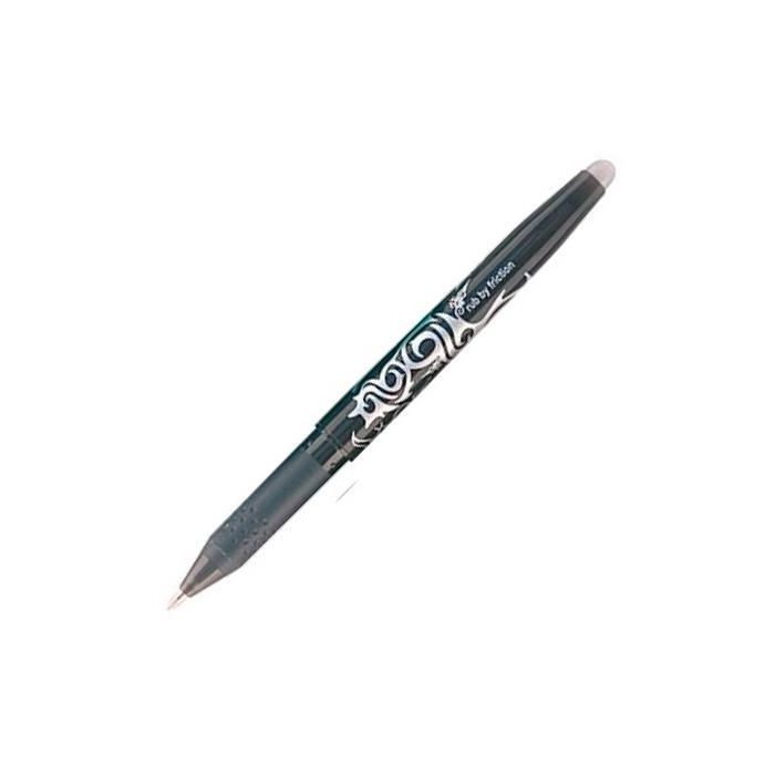 Pilot Bolígrafo Borrable Frixion Ball 0.7 Negro – Tinta de Fricción, Recargable (Set de 12) (Set de 12)