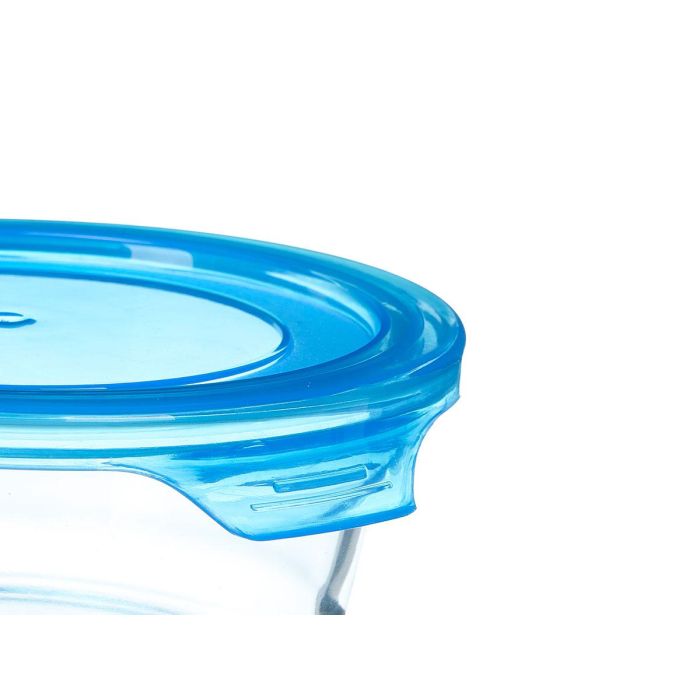 Fiambrera Redonda Azul Vivalto 14x5x13cm (Set de 24) 3