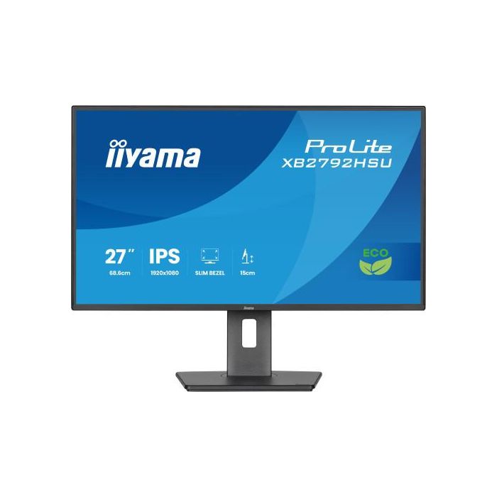 Monitor Iiyama Prolite Xb2792Hsu-B1, 68,6 Cm (27"), 1080 X 1920 Pixeles, Quad Hd, Led, 3 Ms, Negro 0 Monitor Iiyama Prolite Xb2792Hsu-B1, 68,6 Cm (27"), 1080 X 1920 Pixeles, Quad Hd, Led, 3 Ms, Negro 0