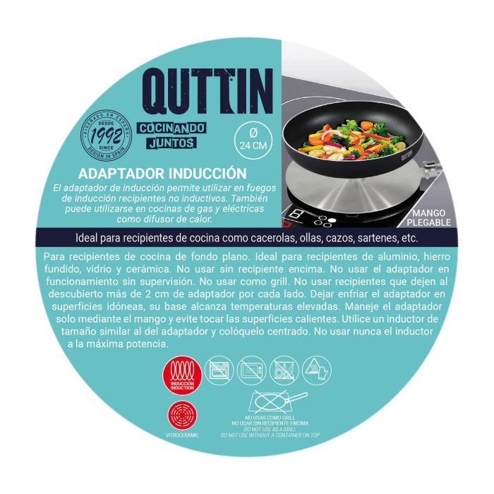 Adaptador de Inducción Quttin 24 cm (6 Unidades) 5 Adaptador de Inducción Quttin 24 cm (6 Unidades) 5