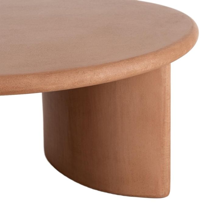 Mesa Centro Teja Dm-Microcemento Salón 80 X 80 X 38,50 cm