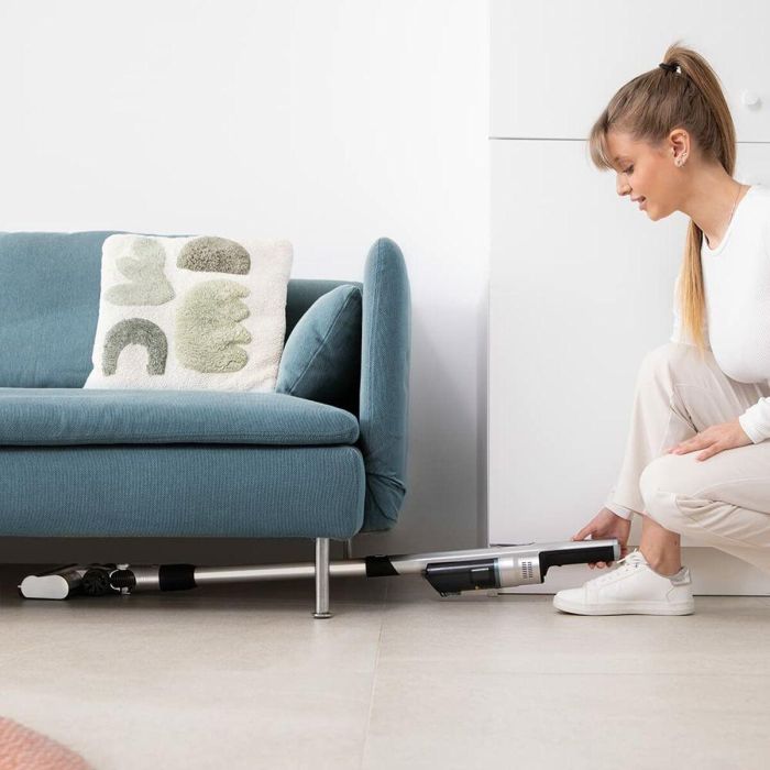 Cecotec 08403 aspiradora de pie y escoba eléctrica 2-in-1 stick vacuum Batería Secar Sin bolsa Negro, Azul, Acero inoxidable 1 Cecotec 08403 aspiradora de pie y escoba eléctrica 2-in-1 stick vacuum Batería Secar Sin bolsa Negro, Azul, Acero inoxidable 1