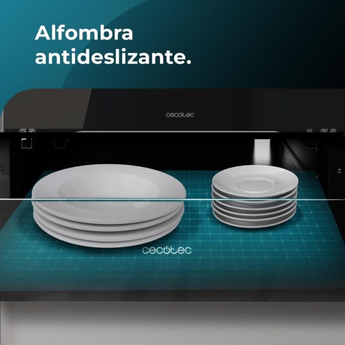 Calientaplatos Cecotec Hexa WD Glass 3