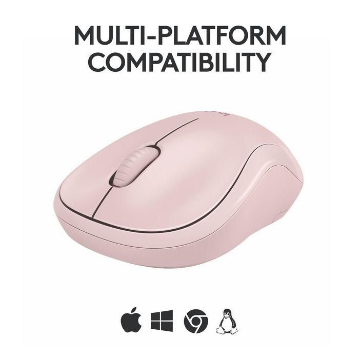 Logitech Ratón M240 Óptico Bluetooth Silencioso Rosa 7