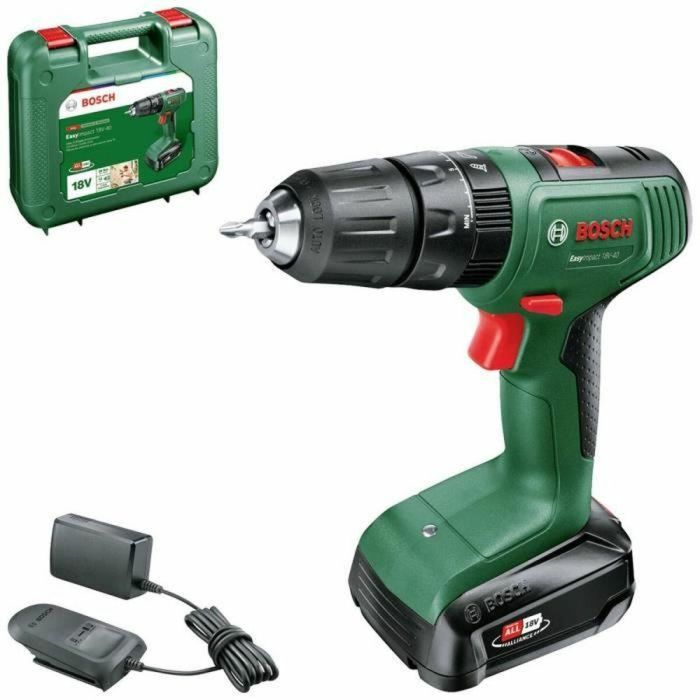 Bosch EasyImpact 18V40 + taladro percutor (batería 1x2.0Ah) + cargador AL18V-20 en maletín de transporte