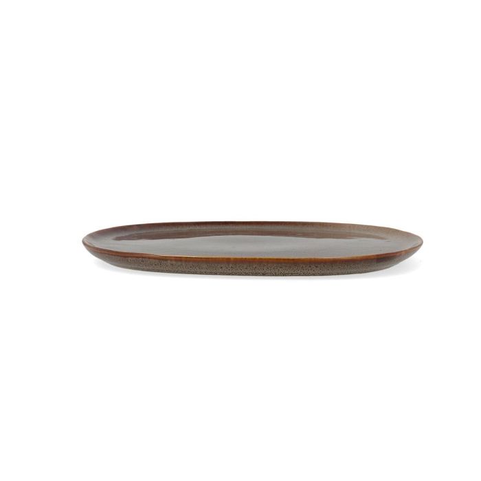 Bidasoa Plato Llano Cerámico Ikonic Marrón 4 Unidades 26,5x25,7x1.5 cm con Brillo y Relieves Orgánicos, Apto Lavavajillas y Microondas 1 Bidasoa Plato Llano Cerámico Ikonic Marrón 4 Unidades 26,5x25,7x1.5 cm con Brillo y Relieves Orgánicos, Apto Lavavajillas y Microondas 1