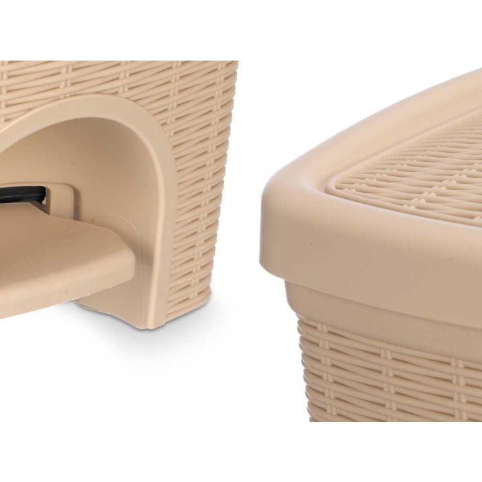 Papelera Elegance Crema 20L Stefanplast 27.5x38.5x31 cm, Apertura pedal (6 Unidades) 3 Papelera Elegance Crema 20L Stefanplast 27.5x38.5x31 cm, Apertura pedal (6 Unidades) 3