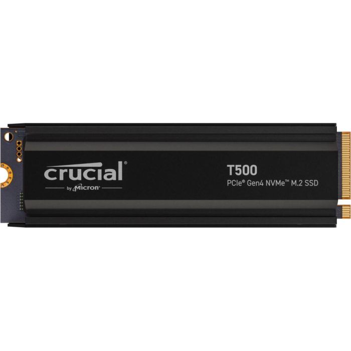 Crucial T500 Disco Duro Interno Sólido SSD 2TB PCIe NVMe 4.0 x4, Lectura 7400 MB/s, Escritura 7000 MB/s