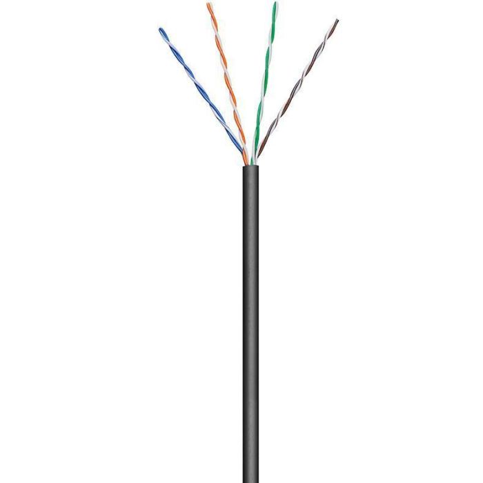 MicroConnect Cable U/UTP CAT5E Trenzado Exterior PE AWG23 CCA - Resistente UV y Agua