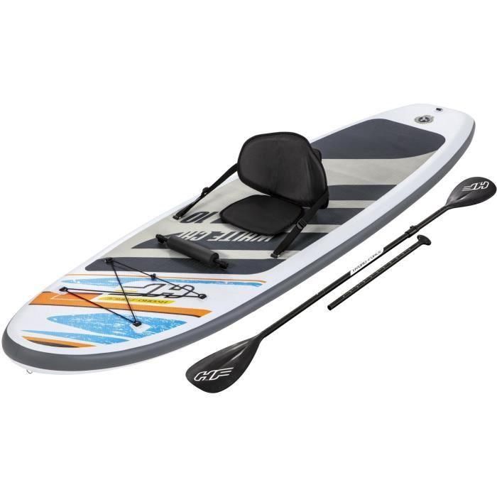 Bestway Paddle SUP Hydro-Force White Cap Hinchable 305x84x12 cm para 1 Persona Hasta 120 kg con Remo y Asiento de Kayak 1