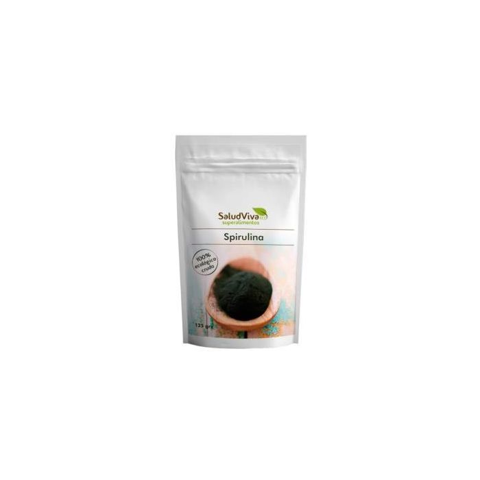 SALUD VIVA Espirulina en Polvo 125g Bio - Alto Contenido Fibra y Proteína, Vitaminas y Minerales