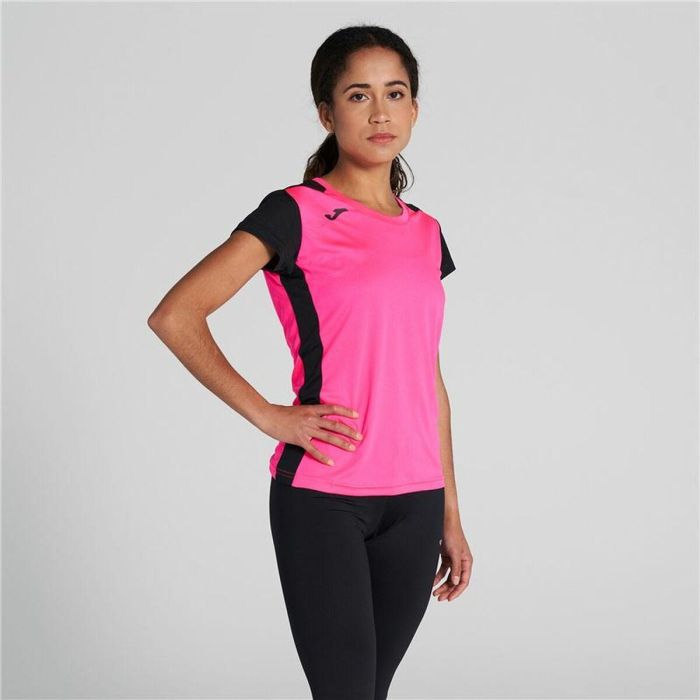 Camiseta de Manga Corta Mujer Joma Sport Record II Rosa 2