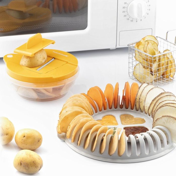 Set para Hacer Chips al Microondas con Mandolina y Recetas Chipit InnovaGoods 4 Set para Hacer Chips al Microondas con Mandolina y Recetas Chipit InnovaGoods 4