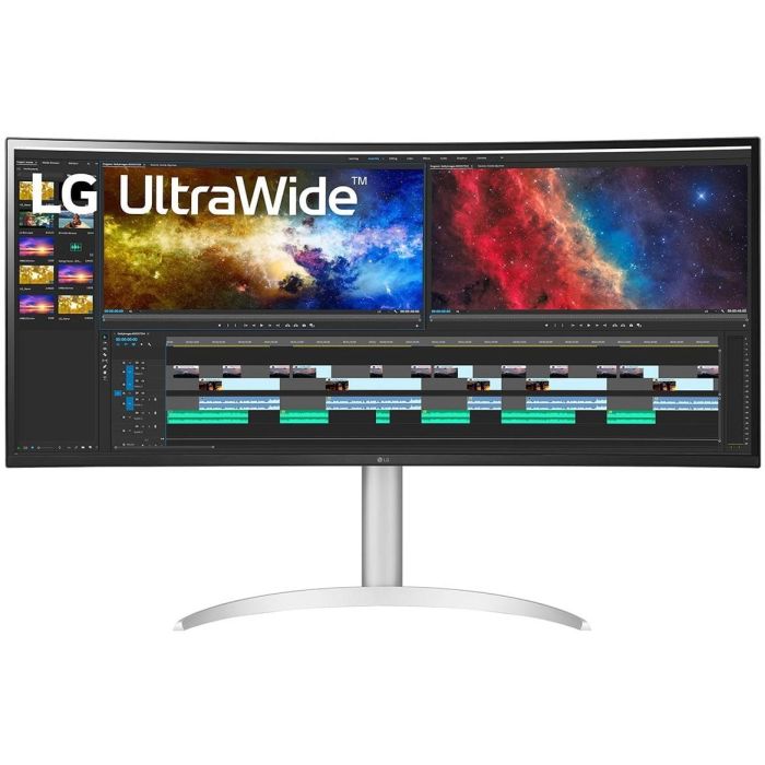 96.5cm/38" (3840x1600) LG UltraWide 38BQ85C-W 21:9 UWQHD IPS Curved 5ms 75Hz HDMI DP USB-C Speaker White 0 96.5cm/38" (3840x1600) LG UltraWide 38BQ85C-W 21:9 UWQHD IPS Curved 5ms 75Hz HDMI DP USB-C Speaker White 0