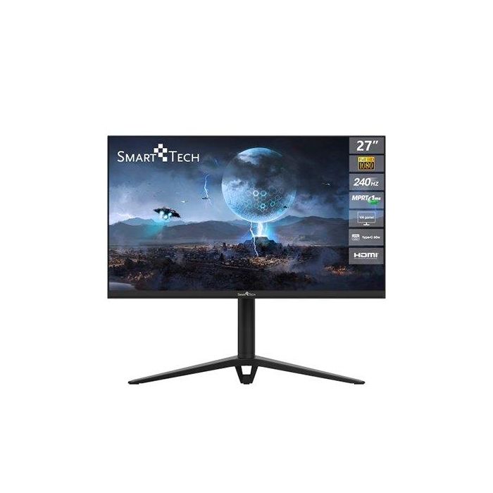 Smart Tech Monitor Gaming LED 27" Smart Tech 270G01FVF Full HD 240Hz 1ms, VA, FreeSync, HDMI 2.1, DisplayPort, USB-C 65W Smart Tech Monitor Gaming LED 27" Smart Tech 270G01FVF Full HD 240Hz 1ms, VA, FreeSync, HDMI 2.1, DisplayPort, USB-C 65W