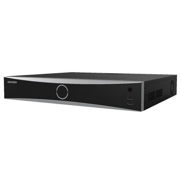 Hikvision Grabador de Red NVR 32 Canales 16 Puertos PoE H.265+, Analíticas IA, Reconocimiento Facial, Protección Perimetral