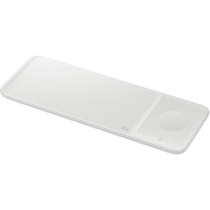 Samsung EP-P6300 Cargador Inalámbrico Trio Pad Blanco Carga Rápida para Smartphone Auriculares y Smartwatch 3