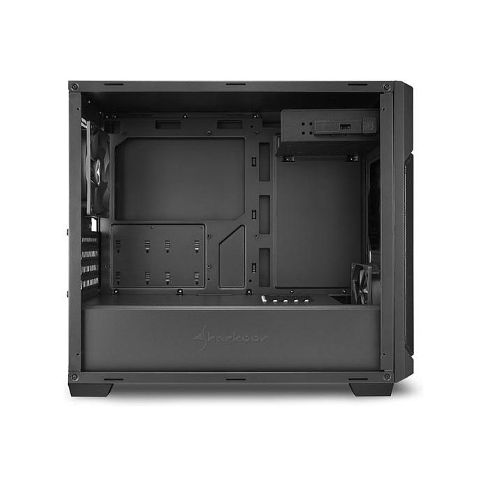 SHARKOON V1000 Mini Tower Negro Caja Micro-ATX con Flujo de Aire Óptimo