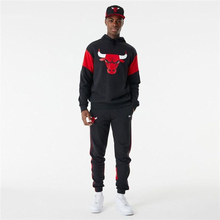 Sudadera con Capucha Unisex New Era NBA Colour Insert Chicago Bulls Negro 1