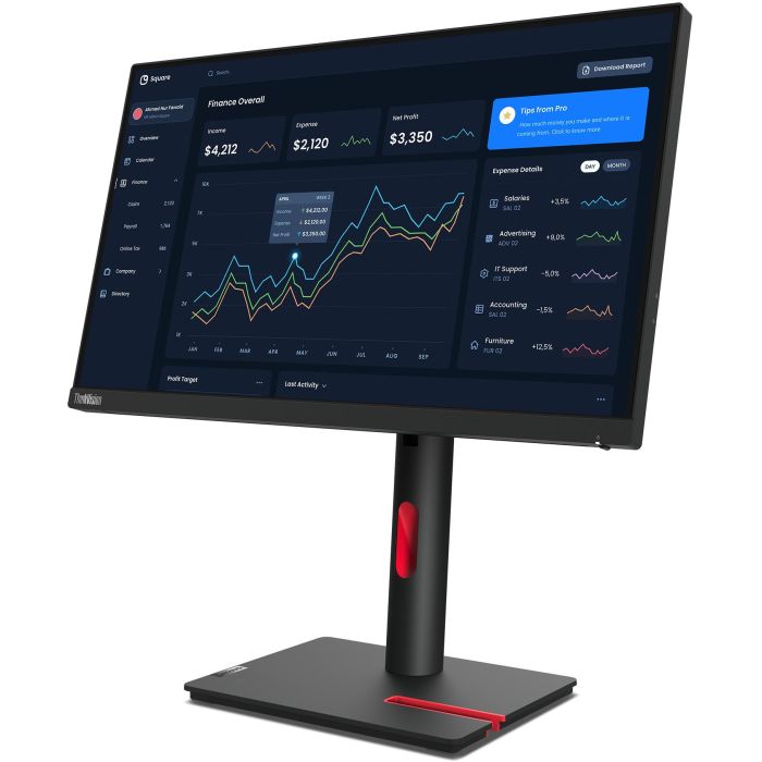 Lenovo Monitor ThinkVision T22i-30 21.5" FHD IPS 60Hz Negro 6