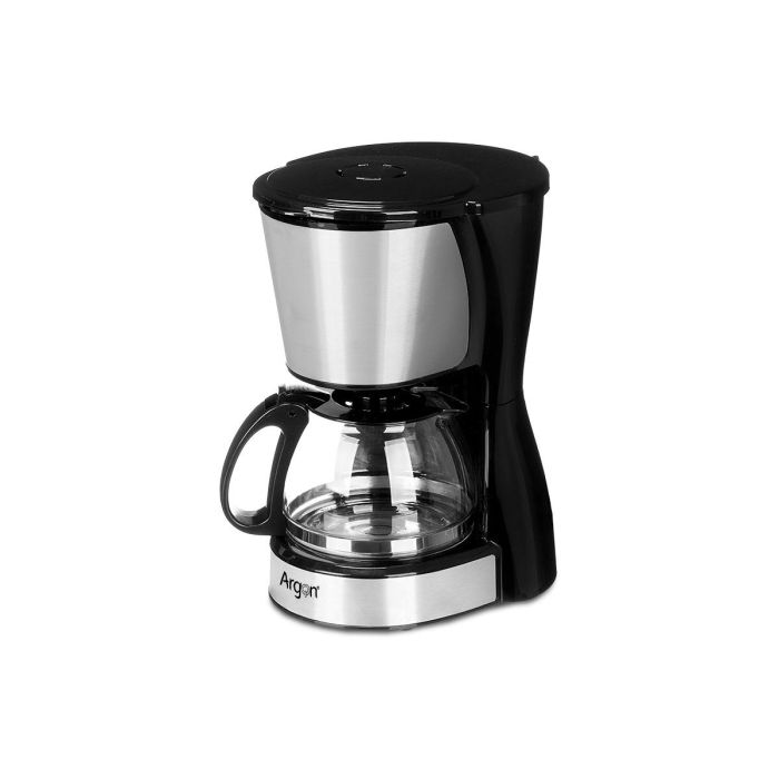 Argon Cafetera de Goteo con Filtro Reutilizable 6 Tazas 750 ml 550W Función Antigoteo Acero Inoxidable 22x28x16.5 cm (Set de 6) 1 Argon Cafetera de Goteo con Filtro Reutilizable 6 Tazas 750 ml 550W Función Antigoteo Acero Inoxidable 22x28x16.5 cm (Set de 6) 1