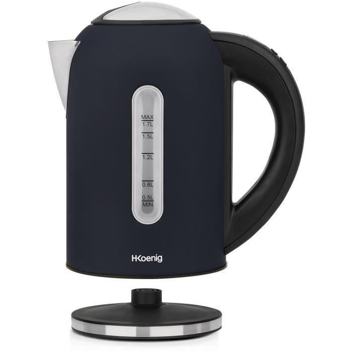 Hervidor programable - HKoeNIG - Boe56 - 1,7L - 2200 W - Temperatura regulable - Pantalla LCD - Azul noche mate y acero inoxidable 3 Hervidor programable - HKoeNIG - Boe56 - 1,7L - 2200 W - Temperatura regulable - Pantalla LCD - Azul noche mate y acero inoxidable 3