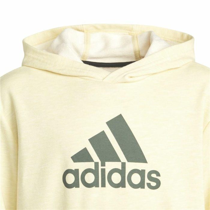 Sudadera con Capucha Unisex Adidas Future Icons Badge of Sport Amarillo 2