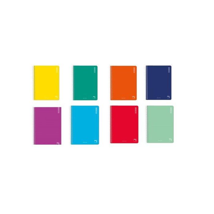 Bloc Pacsa Basic Tapa Normal 4º 80H Cuadric.4X4 Apdo. 60G Surtido (8 Col.) (Set de 10)