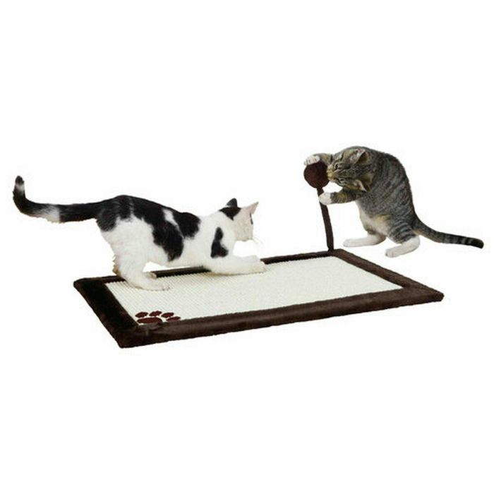 Trixie TRI4047974043233 Alfombra Rascadora con Juguete de Sisal y Felpa, 70x45 cm, Natural/Marrón 7 Trixie TRI4047974043233 Alfombra Rascadora con Juguete de Sisal y Felpa, 70x45 cm, Natural/Marrón 7