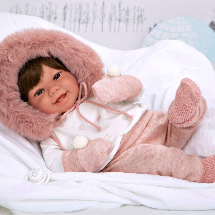 Muñecas Arias 65378 Muñeco Elegance Zoe 45 cm Rosa con Manoplas, Chupete, Suéter, Pantalón y Calcetines - Tacto Real Bebé 2 Muñecas Arias 65378 Muñeco Elegance Zoe 45 cm Rosa con Manoplas, Chupete, Suéter, Pantalón y Calcetines - Tacto Real Bebé 2