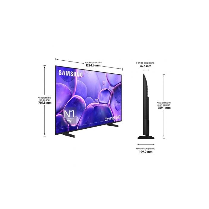 Televisor Samsung LED Crystal UHD TU50U8005FU 55"/ Ultra HD 4K/ Smart TV/ WiFi 1