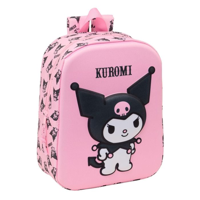 Mochila Escolar Kuromi Rosa 22 x 27 x 10 cm 0 Mochila Escolar Kuromi Rosa 22 x 27 x 10 cm 0