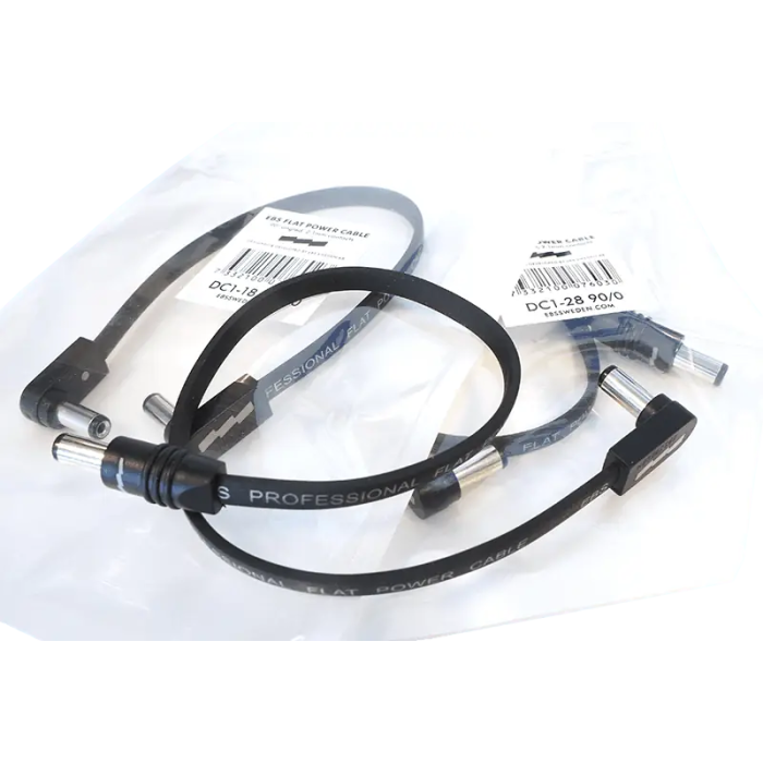 EBS Cable de Alimentación Flat Negro DC1-48 90/0 - 48 Cm 2
