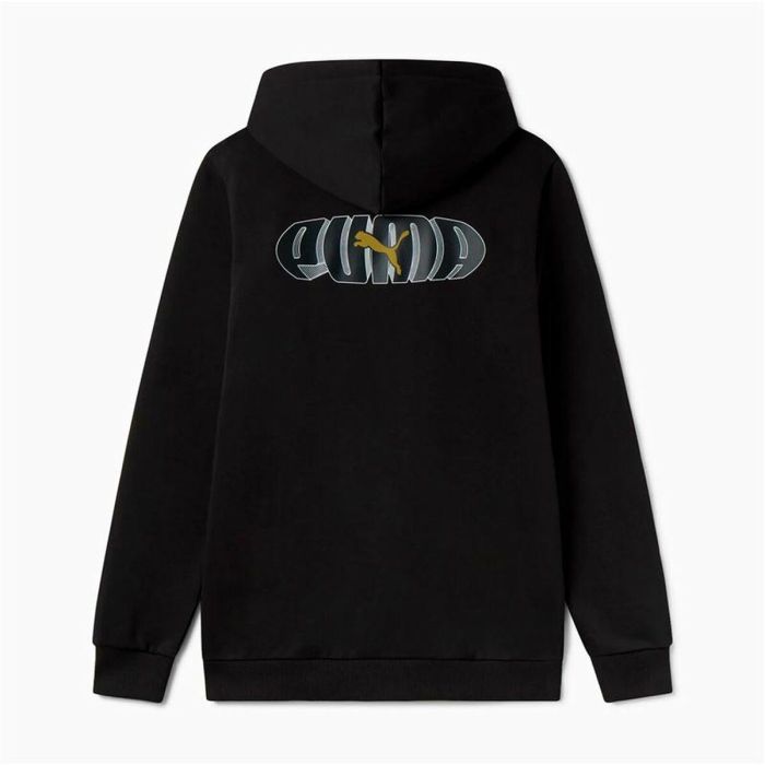 Sudadera con Capucha Hombre Puma Essentials+ Graphic Hoodie Fz Negro 1