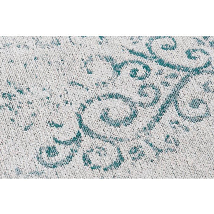 Alfombra Arabe DKD Home Decor Azul Blanco 200 x 1 x 200 cm 2 Alfombra Arabe DKD Home Decor Azul Blanco 200 x 1 x 200 cm 2