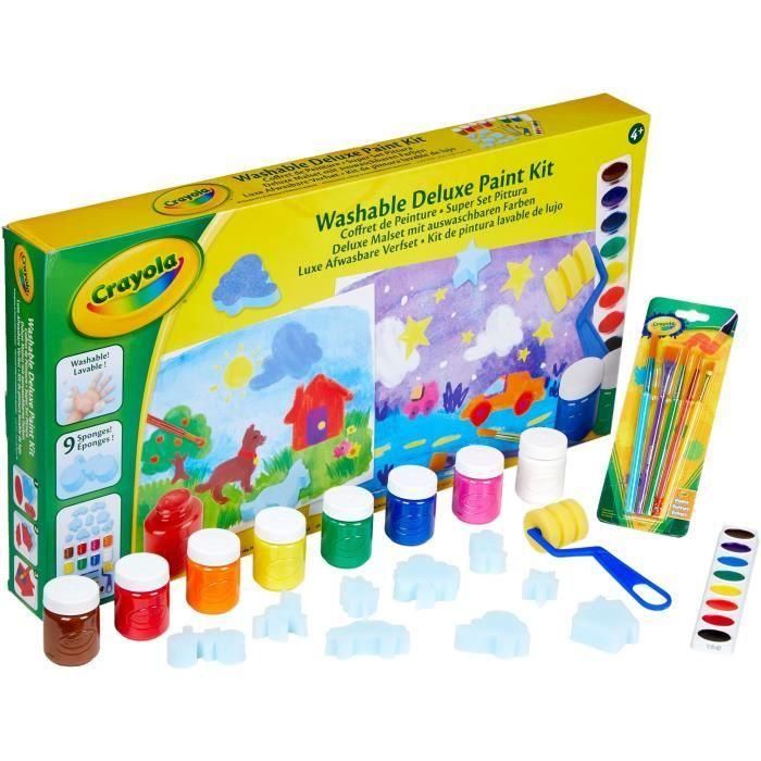 GOLIATH Set de Pintura Mi Conjunto con 8 Botellas Lavables, Rodillo, Pinceles, Esponjas y Paleta - Sin Manchas, Edad 4+ años 1 GOLIATH Set de Pintura Mi Conjunto con 8 Botellas Lavables, Rodillo, Pinceles, Esponjas y Paleta - Sin Manchas, Edad 4+ años 1